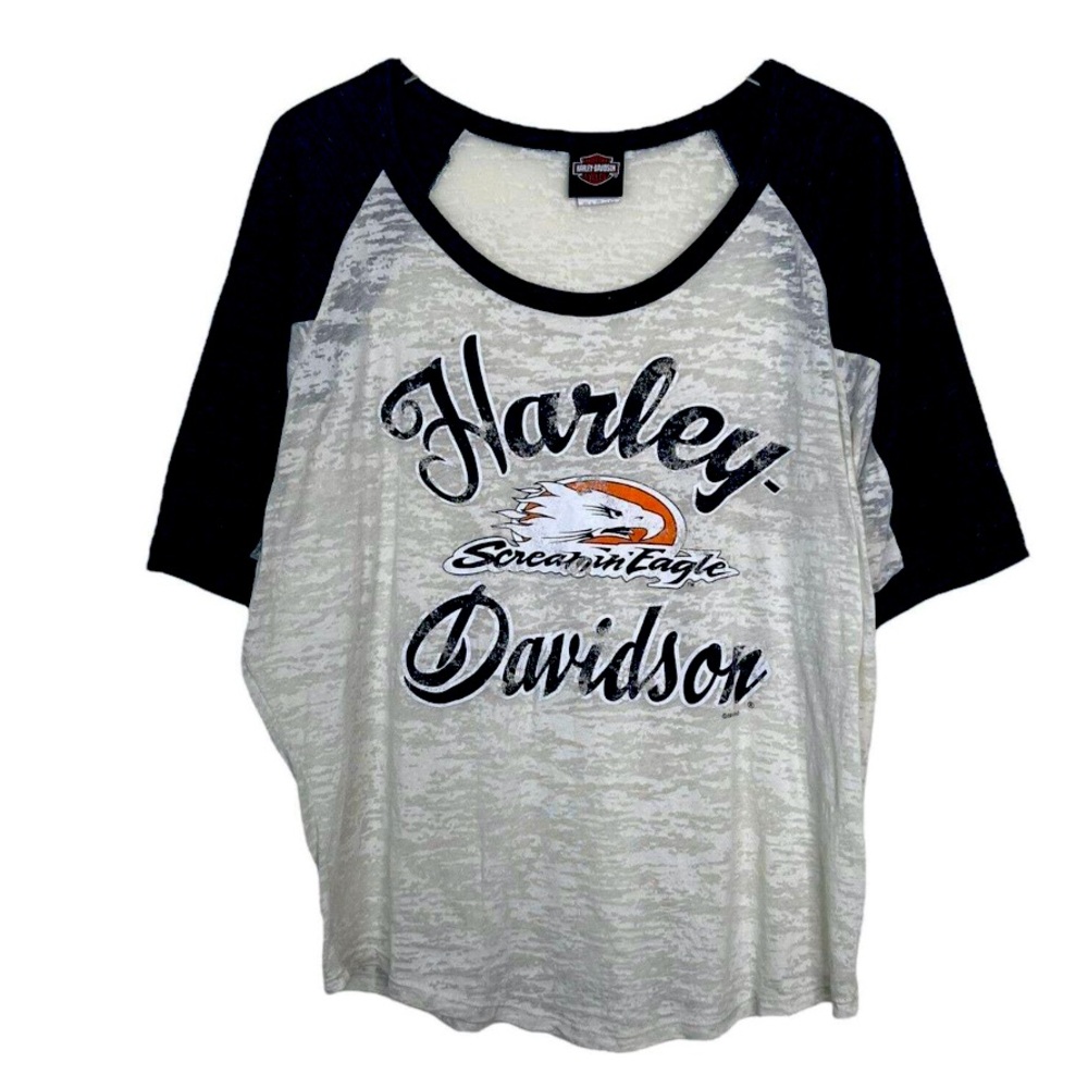 Harley Davidson Screamin’ Eagles Raglan Men’s XL  T-shirt